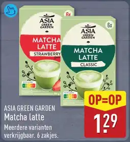 ALDI Asia Green Garden Matcha latte aanbieding