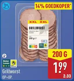 ALDI Grillworst aanbieding
