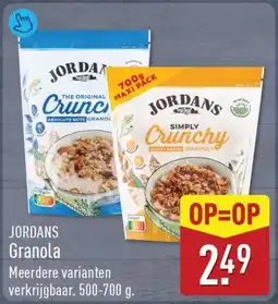 ALDI Jordans Granola aanbieding