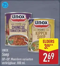 ALDI Unox Soep aanbieding