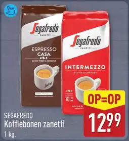 ALDI Segafredo Koffiebonen zanetti aanbieding