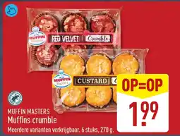 ALDI Muffin Masters Muffins crumble aanbieding