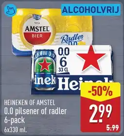 ALDI Heineken of Amstel 0.0 aanbieding
