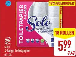 ALDI Solo 4-Laags Toiletpapier aanbieding