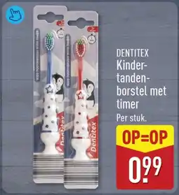 ALDI Dentitex Kindertandenborstel met Timer aanbieding