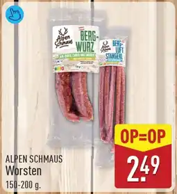 ALDI Alpen Schmaus Worsten aanbieding