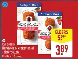 ALDI Van Dobben Rundvlees kroketten of bitterballen aanbieding