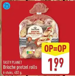 ALDI Tasty Planet Brioche Pretzel Rolls aanbieding