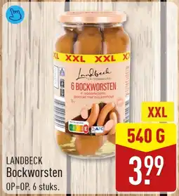ALDI Landbeck Bockworsten XXL aanbieding