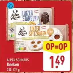 ALDI Alpen schmaus koeken aanbieding