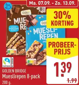 ALDI Golden Bridge Muesli repen aanbieding