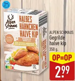 ALDI Alpen Schmaus Gegrilde halve kip aanbieding