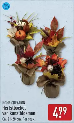 ALDI Home creation herfstboeket van kunstbloemen aanbieding
