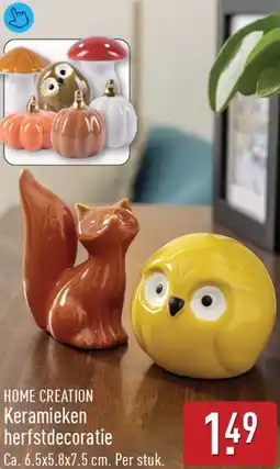 ALDI Home Creation Keramieken herfstdecoratie aanbieding