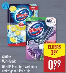 ALDI Glorix Wc-blok aanbieding