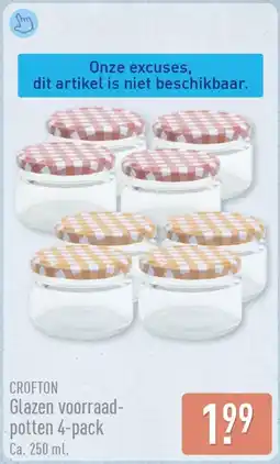 ALDI Glazen voorraad potten aanbieding