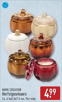 ALDI Home creation herfstgeurkaars aanbieding