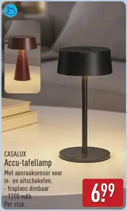 ALDI CASALUX Accu-tafellamp aanbieding