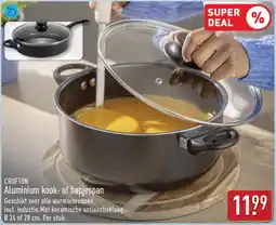 ALDI Crofton aluminium kook of hapjespan aanbieding