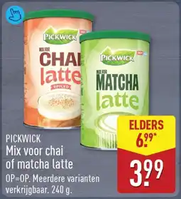 ALDI Pickwick mix voor chai of matcha latte aanbieding