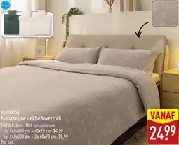 ALDI NOVITESSE Mousseline dekbedover trek aanbieding