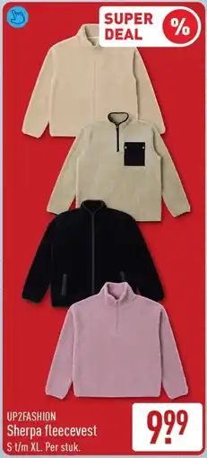 ALDI UP2FASHION Sherpa fleecevest aanbieding