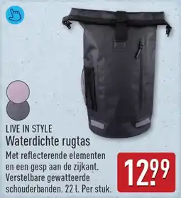 ALDI Live in Style Waterdichte Rugtas aanbieding