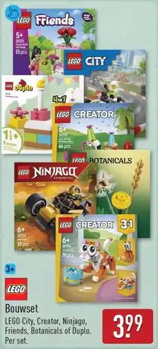 ALDI Bouwset LEGO City, Creator, Ninjago, Friends, Botanicals of Duplo. aanbieding