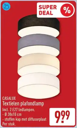 ALDI CASALUX Textielen plafondlamp aanbieding