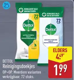 ALDI Dettol Reinigingsdoekjes aanbieding