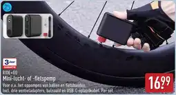 ALDI RIDE+GO Mini-lucht- of -fietspomp aanbieding