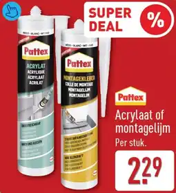 ALDI Pattex Acrylaat of montagelijm aanbieding
