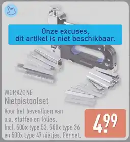 ALDI Workzone nietpistoolset aanbieding
