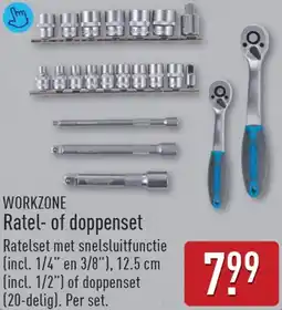 ALDI WORKZONE Ratel- of doppenset aanbieding