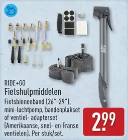 ALDI RIDE+GO Fiets-hulpmiddelen aanbieding