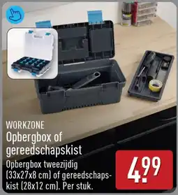 ALDI Workzone Opbergbox of Gereedschapskist aanbieding