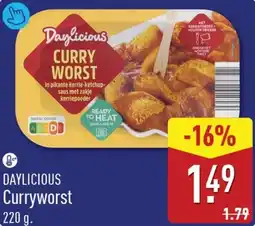ALDI Daylicious Curryworst aanbieding