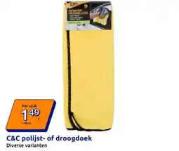 Action C&C polijst of droogdoek aanbieding