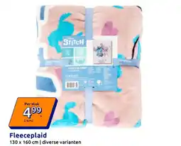 Action Fleeceplaid aanbieding