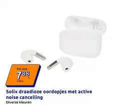Action Solix draadloze oordopjes met active noise cancelling aanbieding