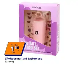 Action LilyRose nail art tattoo set aanbieding
