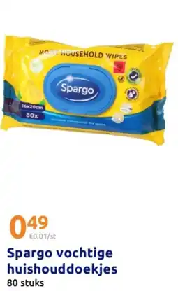 Action Spargo vochtige huishouddoekjes aanbieding