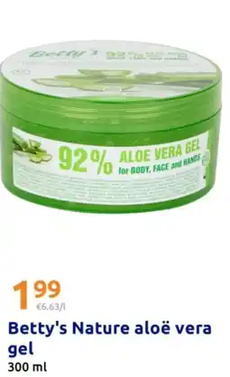 Action Betty's Nature aloë vera gel aanbieding