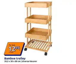Action Bamboe trolley aanbieding