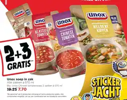 Jumbo Unox soep in zak aanbieding