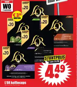 Dirk L'OR koffiecups aanbieding