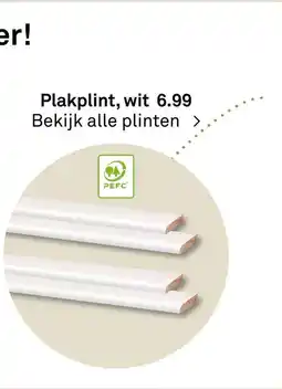 Karwei Plakplint wit aanbieding
