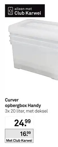 Karwei Curver opbergbox Handy aanbieding