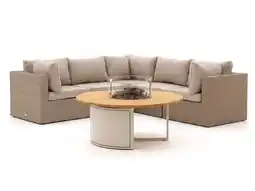 Kees Smit + 10% kassakorting | Forza Cecita/Cosiloft hoek loungeset met vuurtafel 6-delig aanbieding