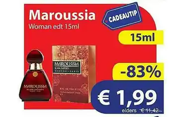 Die Grenze Maroussia Woman Edt 15ml aanbieding